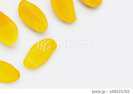 Tropical fruit, Mango on white 100535702