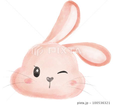 cute sweet kawaii happy smile baby bunny rabbit watercolour cartoon kid animal spring Easter egg cute sweet kawaii happy smile baby bunny rabbit watercolour cartoon kid animal spring Easter egg 100536321