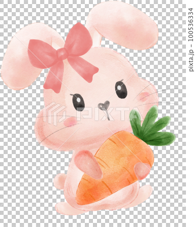 cute sweet kawaii happy smile baby bunny rabbit watercolour cartoon kid animal spring Easter egg cute sweet kawaii happy smile baby bunny rabbit watercolour cartoon kid animal spring Easter egg 100536334