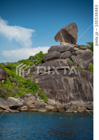 Sailboat Rock at Similan National Park, Thailand Sailboat Rock at Similan National Park, Thailand 100536983