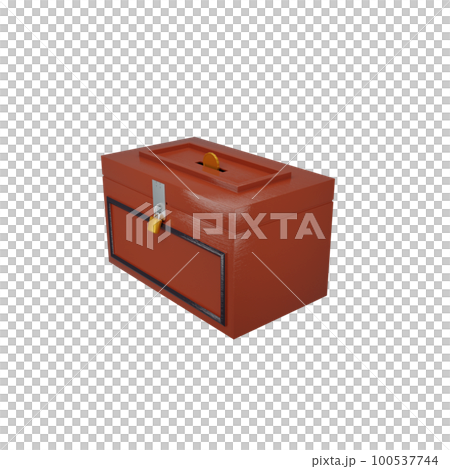 3d rendering of charity box icon 3d rendering of charity box icon 100537744