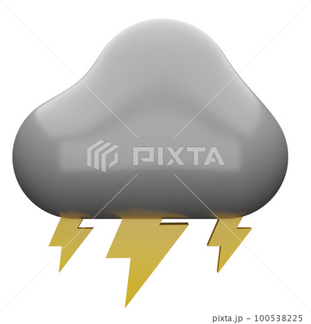 3d rendering weather icon concept isolated 100538225