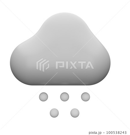 3d rendering weather icon concept isolated 100538243