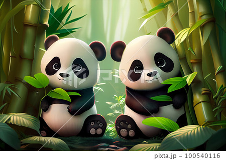 Sitting Panda Is Cute Kawaii And Adorable - NeatoShop