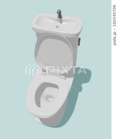 洋式トイレのCG 100540706