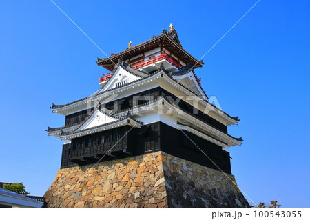 【愛知県】晴天の清州城天守閣 100543055
