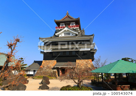 【愛知県】晴天の清州城天守閣 【愛知県】晴天の清州城天守閣 100543074