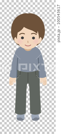 若い男性　私服 100543617