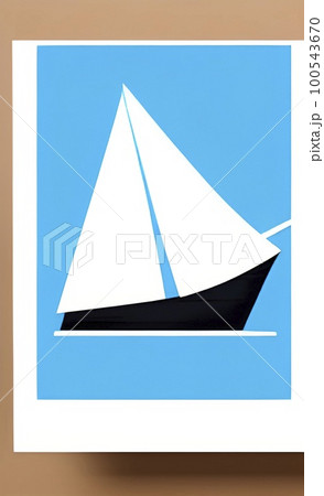 sailboat on the sea 100543670