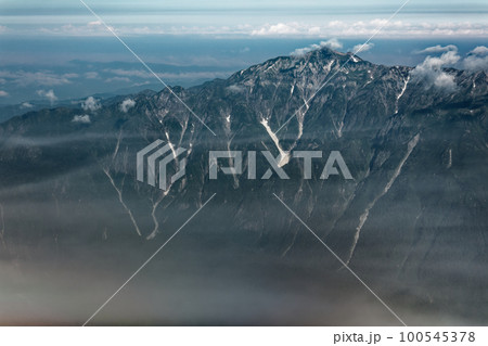 北アルプス・穂高連峰・ジャンダルムから見る雲流れる笠ヶ岳 北アルプス・穂高連峰・ジャンダルムから見る雲流れる笠ヶ岳 100545378