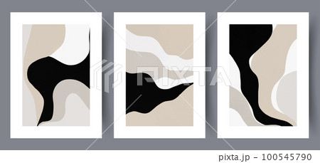 Abstract geometric curved stripes wall art print Abstract geometric curved stripes wall art print 100545790