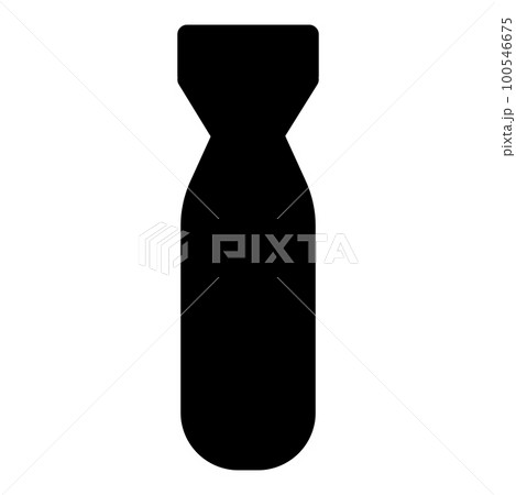 Bomb air icon black color vector illustration image flat style 100546675