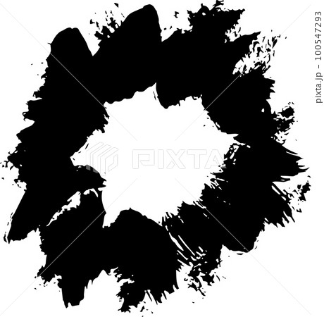 Ink Dry Brush Grunge Free Hand Frame 100547293