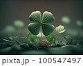 Lucky clover, Generative Ai image 100547497