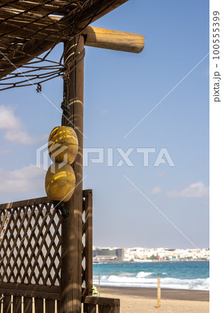 Bar in the sunshine, Playa Blanca, Fuerteventura 100555399
