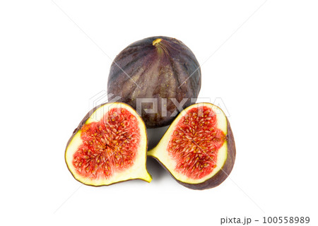 Fig fruit isolated on white. 100558989