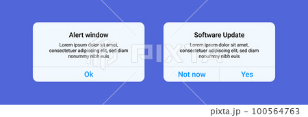 Message box smartphone alert template ui mockup window interface. Smartphone screen message box Message box smartphone alert template ui mockup window interface. Smartphone screen message box 100564763