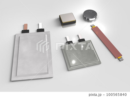 全固体電池(3DCGイメージ) 100565840