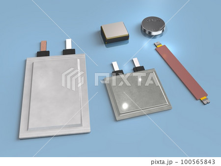全固体電池(3DCGイメージ) 全固体電池(3DCGイメージ) 100565843