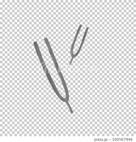 ピアノの調律道具の音叉 ピアノの調律道具の音叉 100567946