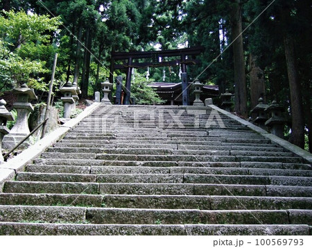 京都　愛宕神社への参道 100569793