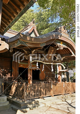 川口散歩:川口神社 拝殿 川口市 川口散歩:川口神社 拝殿 川口市 100570082