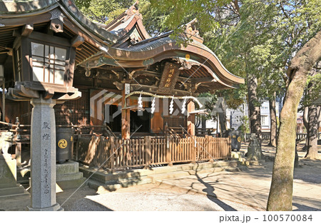 川口散歩:川口神社 拝殿 川口市 川口散歩:川口神社 拝殿 川口市 100570084
