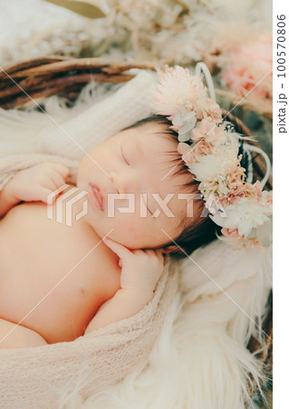 生後まもない赤ちゃんの写真 生後まもない赤ちゃんの写真 100570806