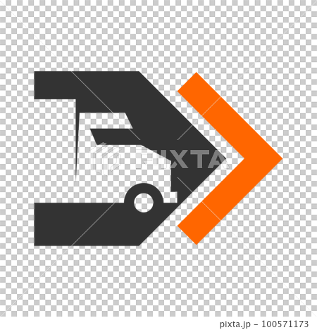 logistic logo template Icon Illustration Brand Identity. Isolated and flat illustration. Vector graphic 100571173