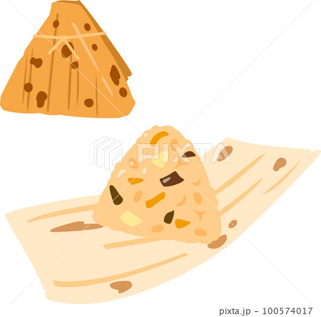 竹の皮で包んだ中華ちまき 100574017