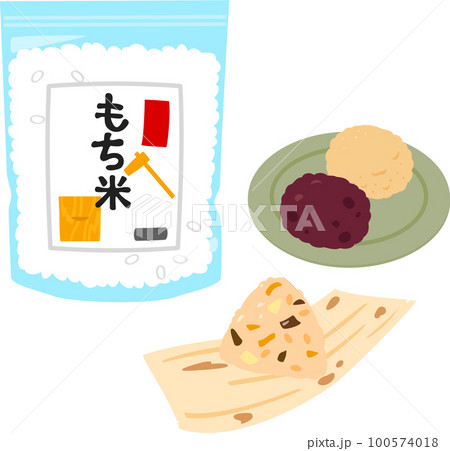 もち米と粽とおはぎ 100574018