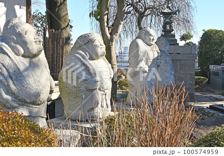 川口散歩：西光院　真言宗豊山派　七福神石像　川口市 100574959