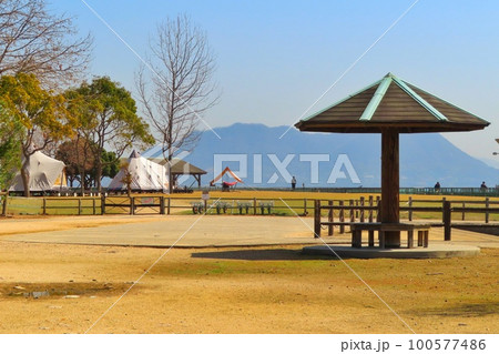【広島県】うさぎ島大久野島キャンプ場 100577486
