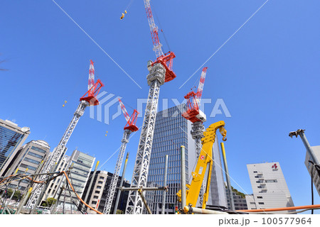 天神ビッグバン工事現場 福ビル街区建替プロジェクト 天神交差点付近 天神ビッグバン工事現場 福ビル街区建替プロジェクト 天神交差点付近 100577964