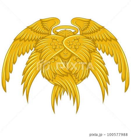 Vector design of angel with wings Vector design of angel with wings 100577988
