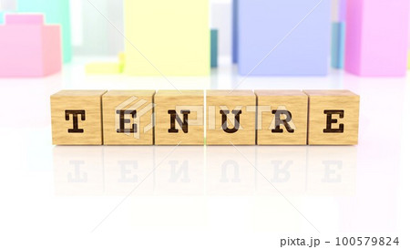 TENUREの文字が印字された木製ブロック TENUREの文字が印字された木製ブロック 100579824