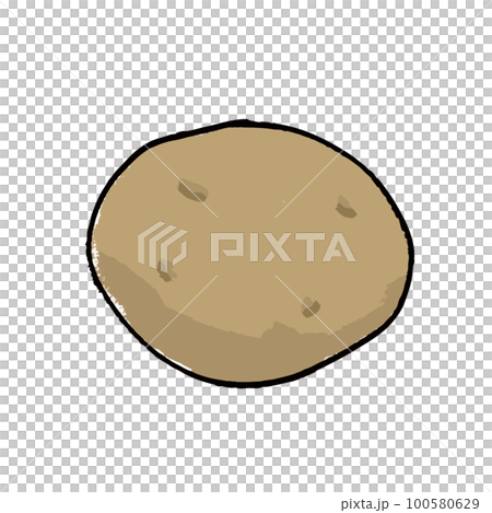 土豆的插圖素材 100580629