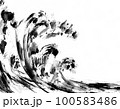 墨の背景 100583486