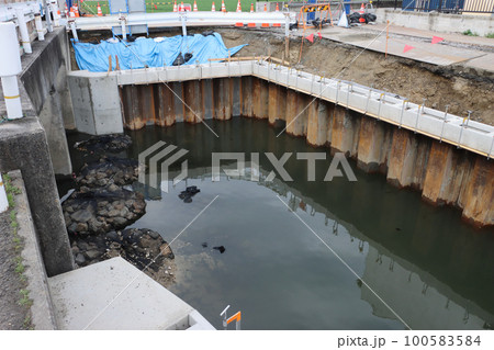 排水路工事 排水路幅拡張 排水路工事 排水路幅拡張 100583584