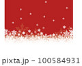 雪の結晶が降るクリスマスイメージ 100584931