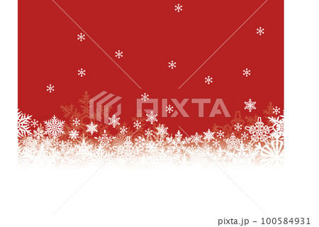 雪の結晶が降るクリスマスイメージ 100584931