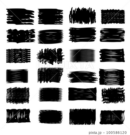 Paint brush stroke set. Paint brush stroke set. 100586120