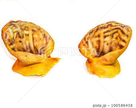 Meat pork ears on a white background. Meat pork ears on a white background. 100586438