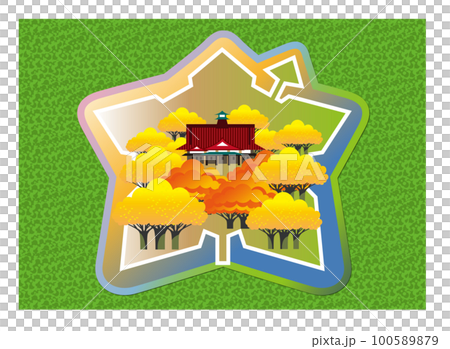 函館的熱門景點五棱郭公園 函館的熱門景點五棱郭公園 100589879