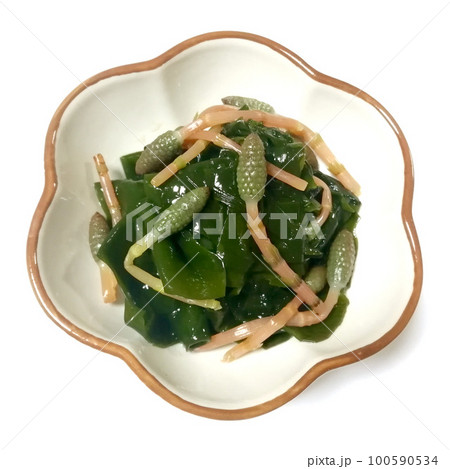 つくしと春ワカメの和え物 つくしと春ワカメの和え物 100590534