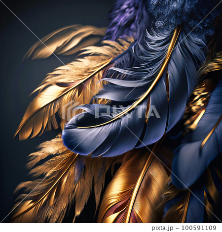Soft and fluffy background bird feathers green, generative AI Soft and fluffy background bird feathers green, generative AI 100591109