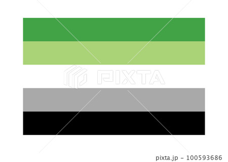 Aromantic Flag - Stock Illustration [100593686] - PIXTA
