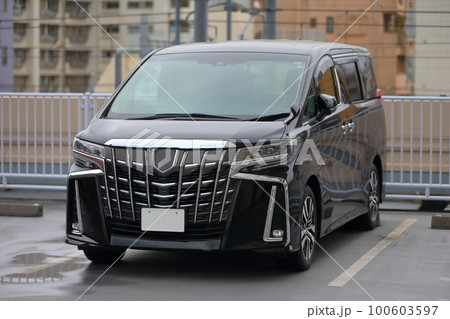 黒いミニバン 100603597