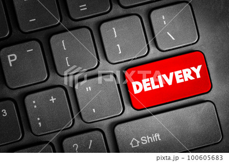 Delivery text quote text button on keyboard,...のイラスト素材 [100605683] - PIXTA