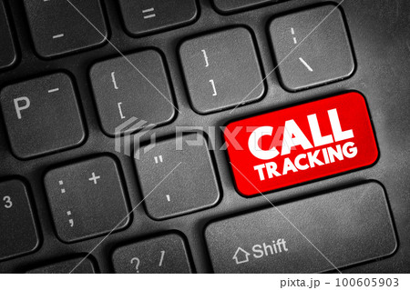 Call Tracking text button on keyboard, concept background Call Tracking text button on keyboard, concept background 100605903